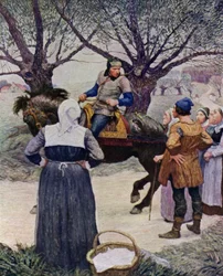 Illustration pour La Flèche Noire de Robert Louis Stevenson